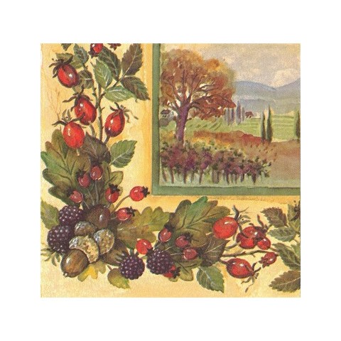 Tovagliolo autunno in campagna Tovagliolo autunno in campagna