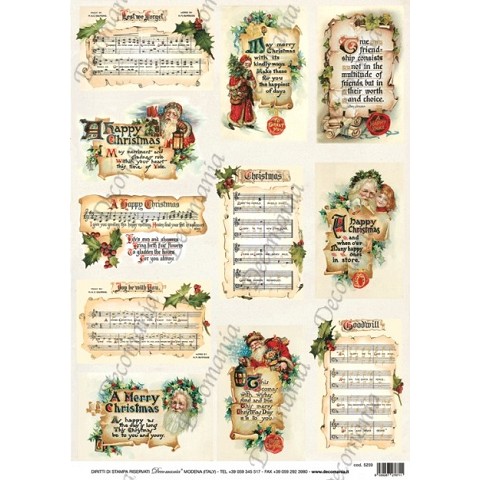 Babbo Natale con spartiti