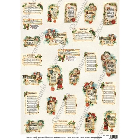 Babbo Natale con spartiti