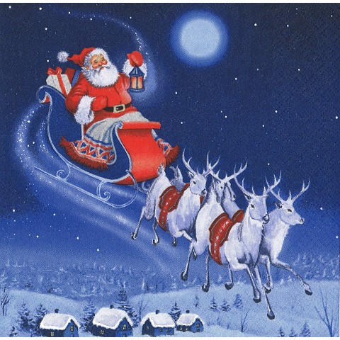 Santa Claus con slitta