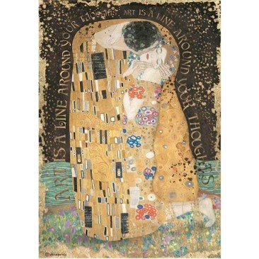 Decoupage Carta di riso Stamperia Stamperia Klimt - Il bacio