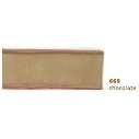 Nastro Organza 25 mm Cioccolato