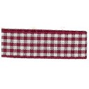 Nastro Quadretti 25 mm Bordeaux