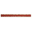 Nastro Satin bordo Oro 3 mm Bordeaux