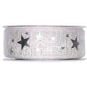 Taffetà Stelle 35 mm Argento